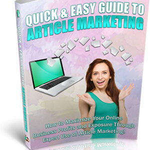 Quick And Easy Guide To Article Marketing